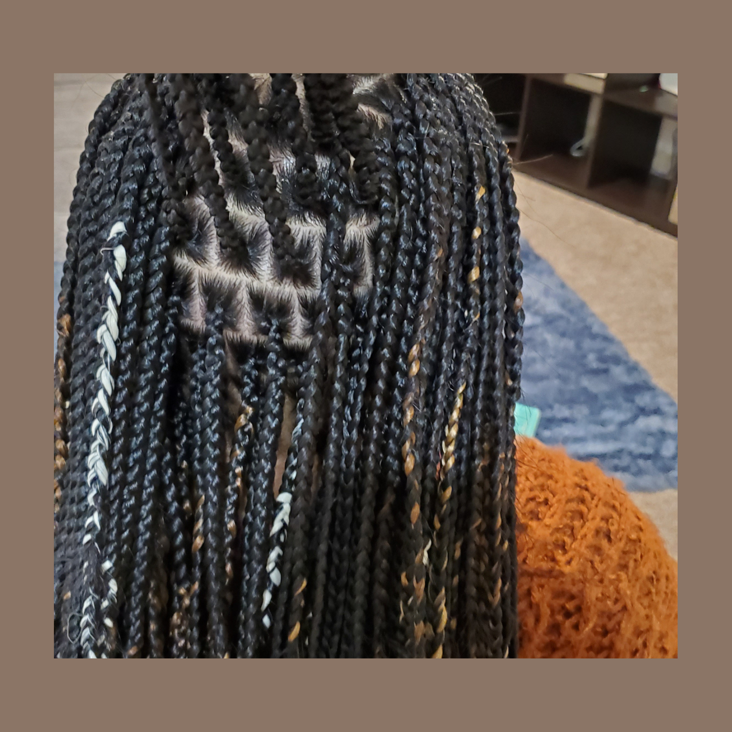 Fuluni braids (feed in front and knotless back) - Clenched Beauty